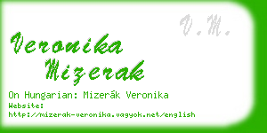 veronika mizerak business card
